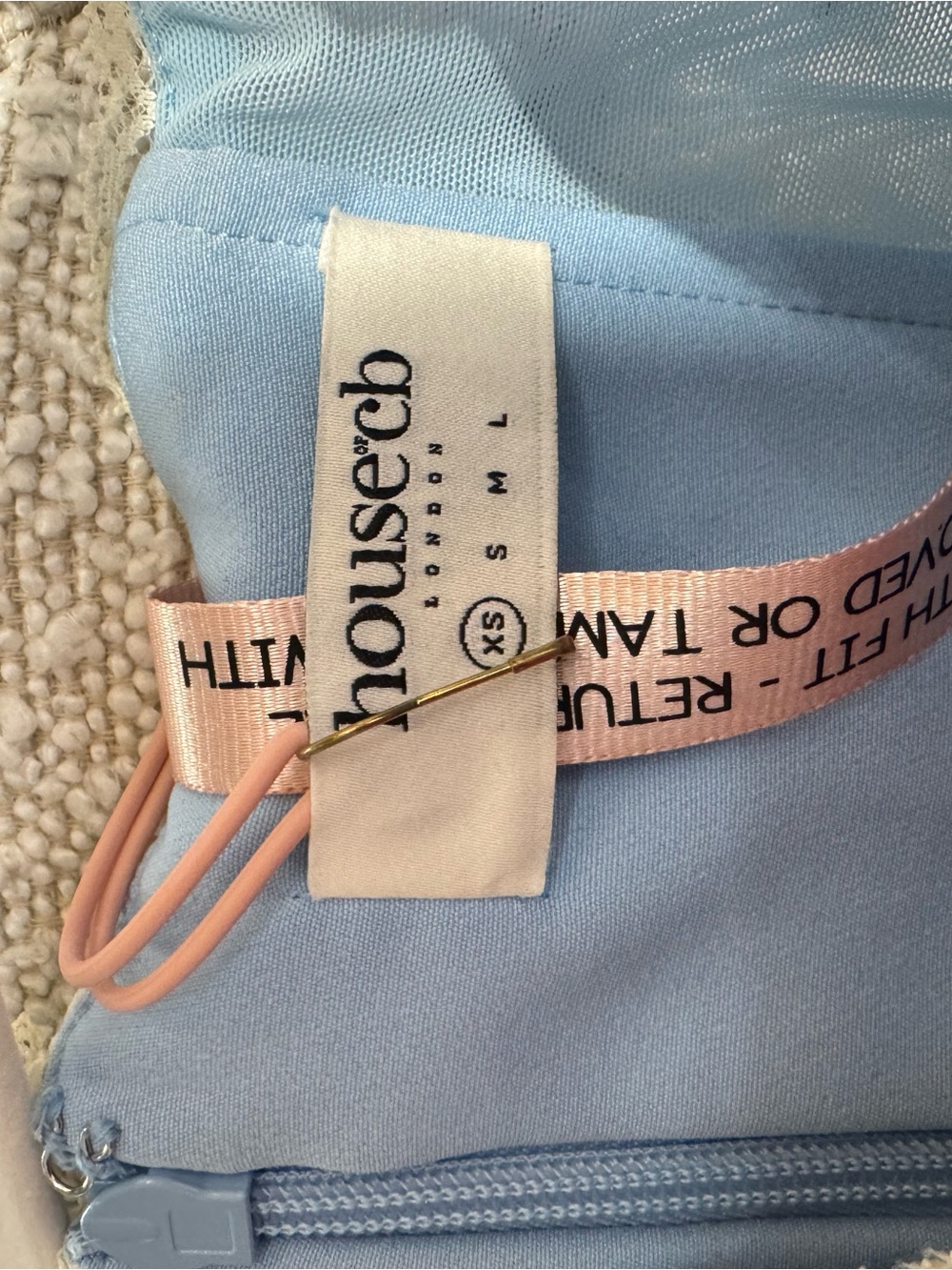 House of CB Mademoiselle Airy Blue Dress - Picture 5 of 5